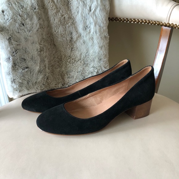 Madewell Shoes - Madewell black leather pump heels